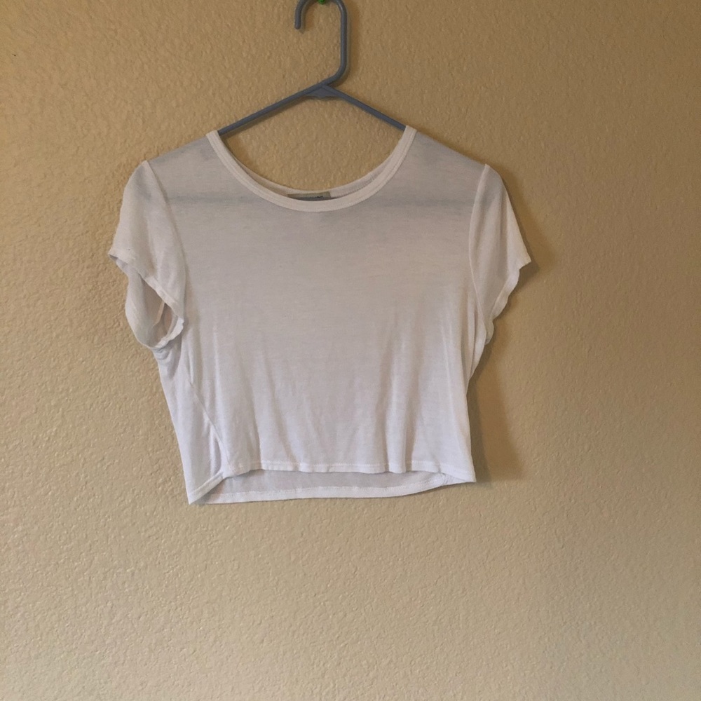 White crop top